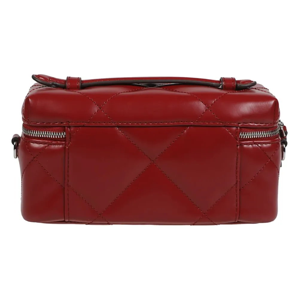 Toilettasker^Tory Burch Kira Diamond Quilt East-West Vanity Case Taske Rød