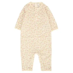 Bodystocking & Sæt<Bonpoint Kirsebær Jumpsuit i Elfenben Uld Pink