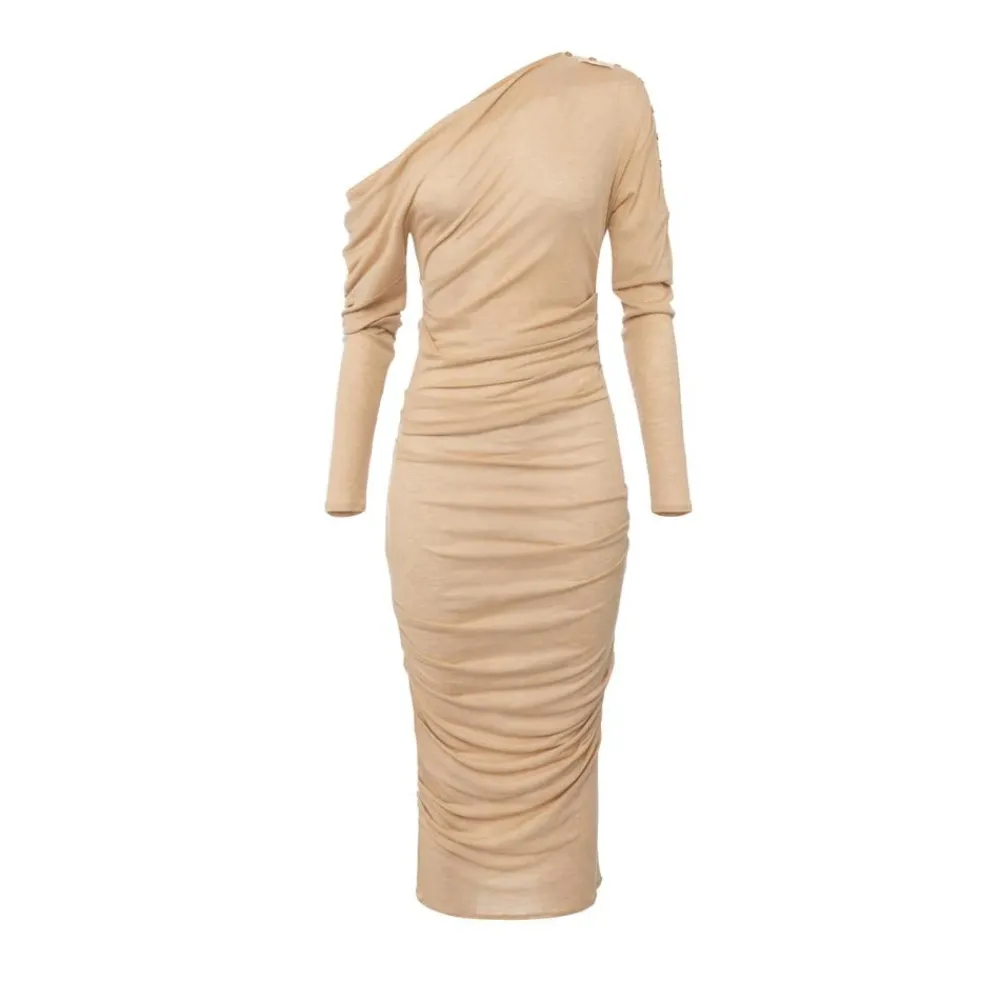 Kjoler<Elisabetta Franchi Kjole i let jersey Gul