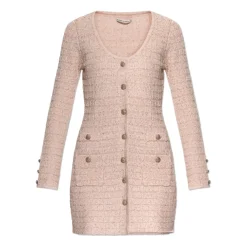 Kjoler<Alessandra Rich Kjole med glitrende pynt Pink