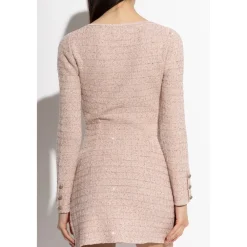 Kjoler<Alessandra Rich Kjole med glitrende pynt Pink
