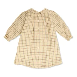 Kjoler & Nederdele<Bonpoint Kjole med ternet mønster Beige