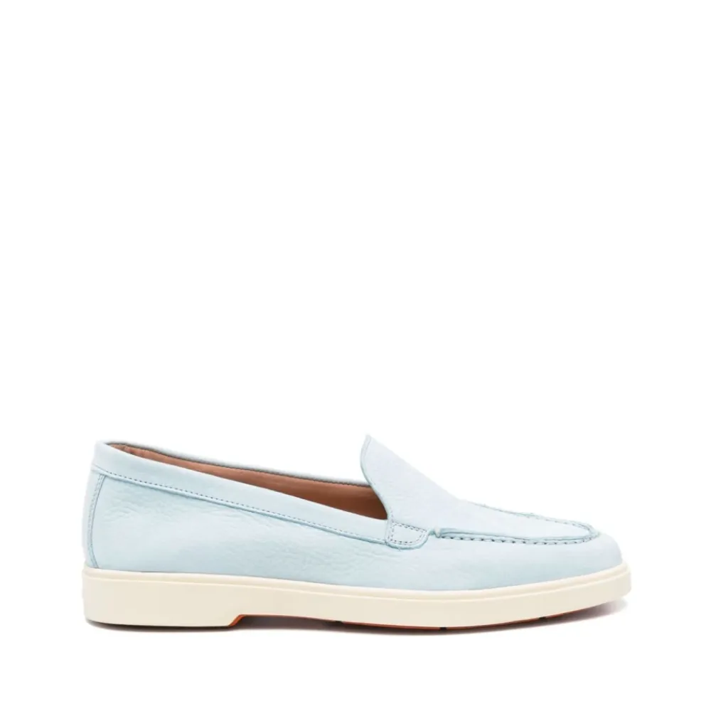 Loafers<Santoni Klar Loafer Sko Elegant Stil Blå