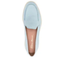 Loafers<Santoni Klar Loafer Sko Elegant Stil Blå