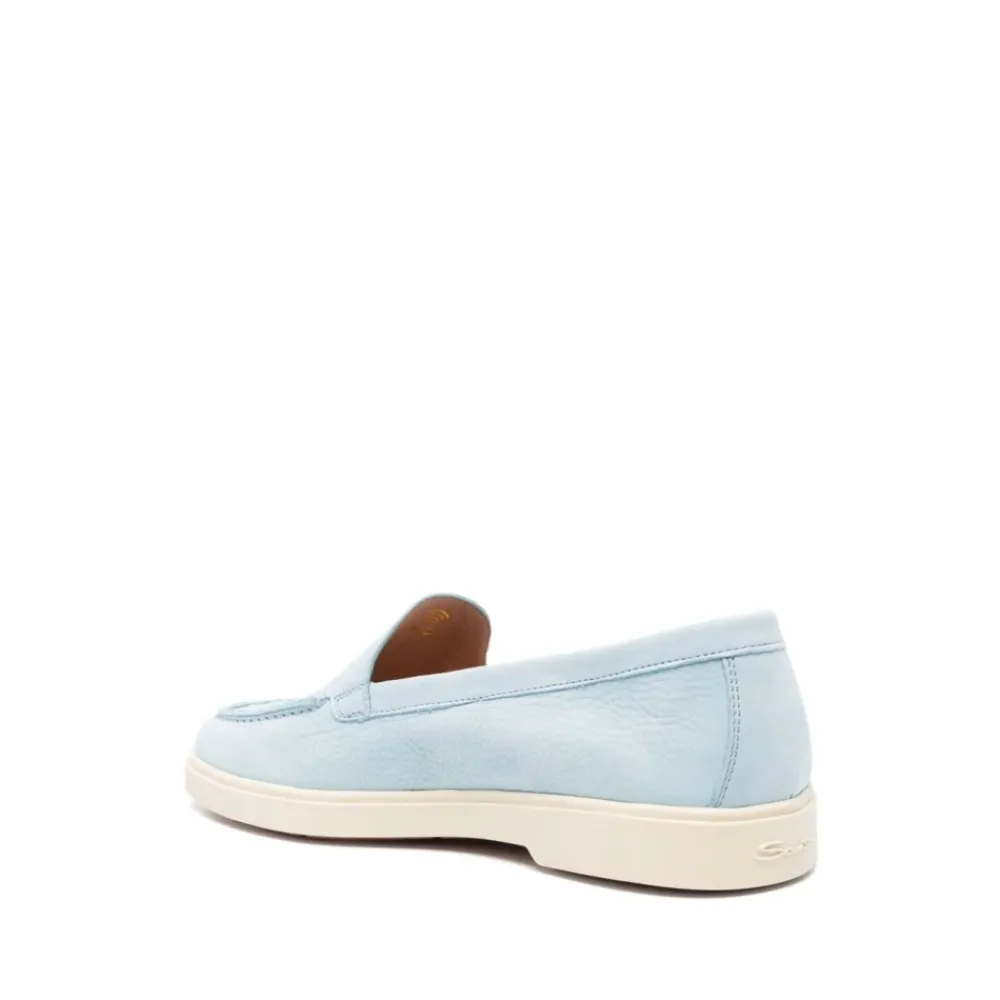 Loafers<Santoni Klar Loafer Sko Elegant Stil Blå