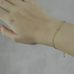 Smykker^Dansk Copenhagen Klar CZ armbånd i dbelægning Gul