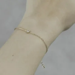 Smykker^Dansk Copenhagen Klar CZ armbånd i dbelægning Gul
