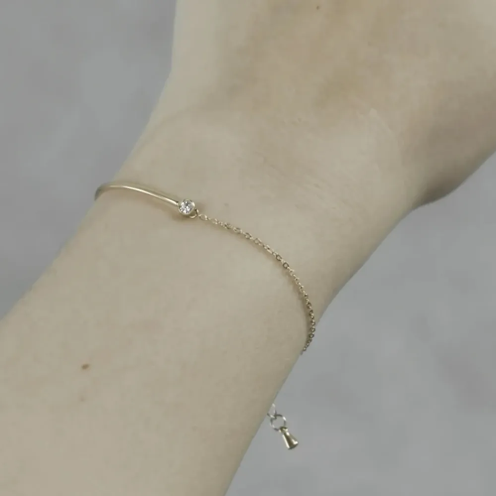 Smykker^Dansk Copenhagen Klar CZ armbånd i dbelægning Gul
