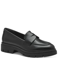 Loafers<Tamaris Klassisk Læder Loafer Sort