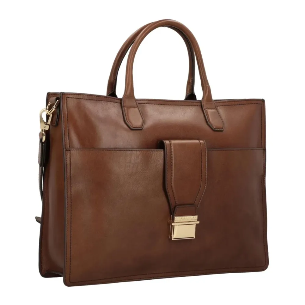 Laptop Tasker<The Bridge Klassisk Læder Messenger Taske Unisex Brun
