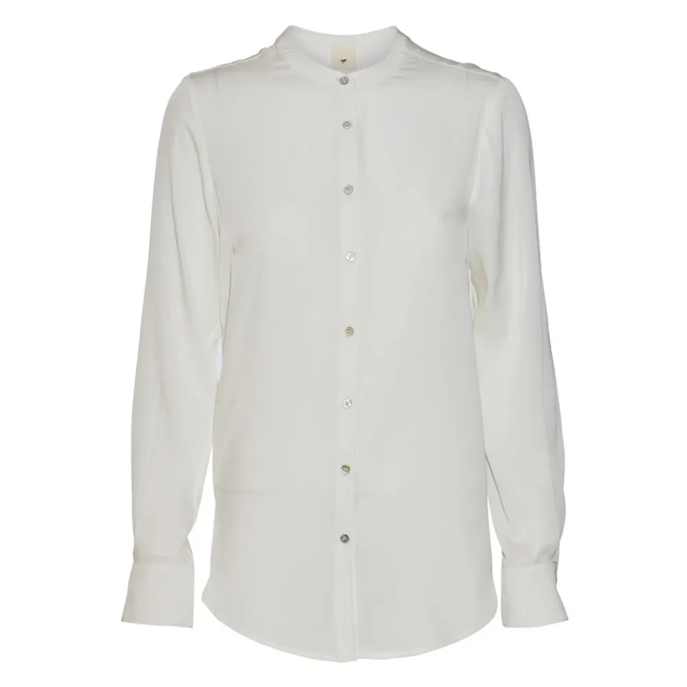 Bluser & Skjorter^Heartmade Klassisk Maple Skjorte Off White Hvid