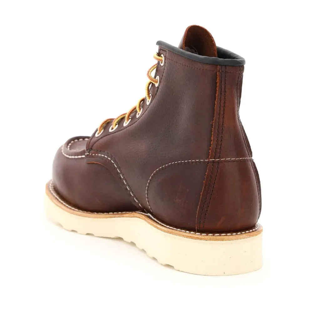 Støvler^Red Wing Shoes Klassisk Moc Toe Briar Oil Slick Støvler Brun