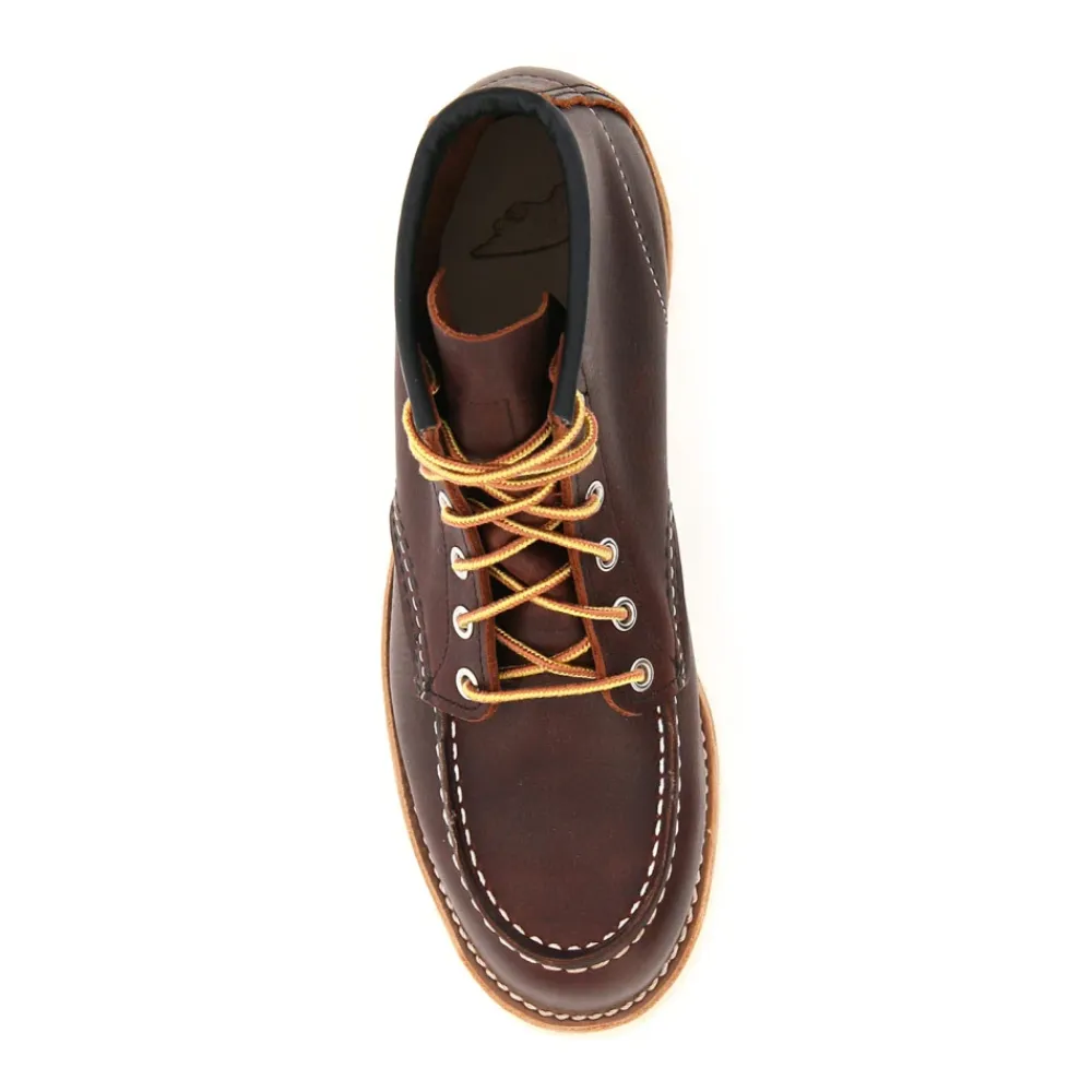 Støvler^Red Wing Shoes Klassisk Moc Toe Briar Oil Slick Støvler Brun