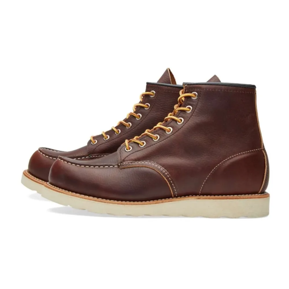 Støvler^Red Wing Shoes Klassisk Moc Toe Briar Oil Slick Støvler Brun