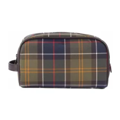 Toilettasker<Barbour Klassisk Tartan Toilettaske Stilfuldt Design Grøn