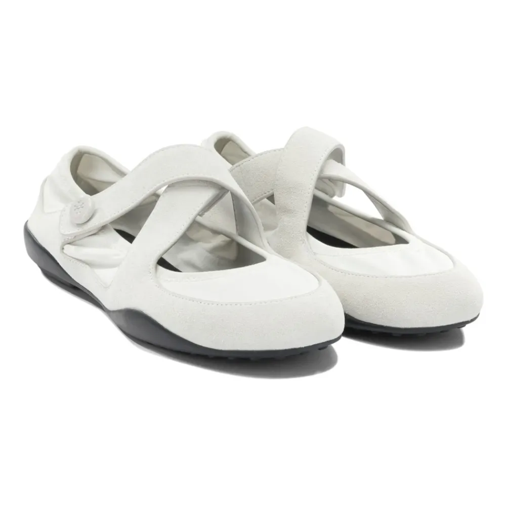 Hjemmesko<Tory Burch Klassiske Ballerinaer Hvid