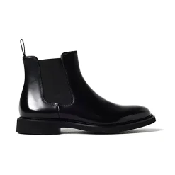 Chelsea Boots^Doucal's Klassiske Chelsea Læderstøvler Sort