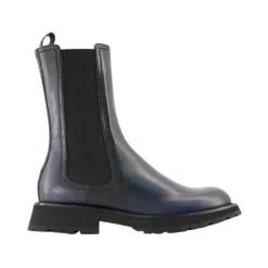 Chelsea Boots|Støvler<Alexander McQueen Klassiske Chelsea-støvler i glat kalveskind Sort