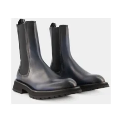 Chelsea Boots|Støvler<Alexander McQueen Klassiske Chelsea-støvler i glat kalveskind Sort