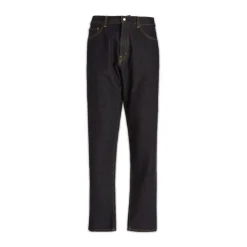 Jeans<Moncler Klassiske Denim Jeans til hverdagsbrug Sort