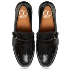 Loafers^Cesare Gaspari Klassiske frynsemokkasiner Sort