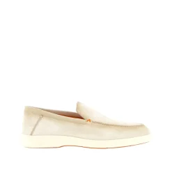 Loafers<Santoni Klassiske Læder Loafers Beige