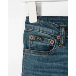 Underdele<Polo Ralph Lauren Klassiske Straight Jeans Blå