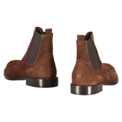 Chelsea Boots^Bruno Magli Klassiske Suede Chelsea-støvler Brun