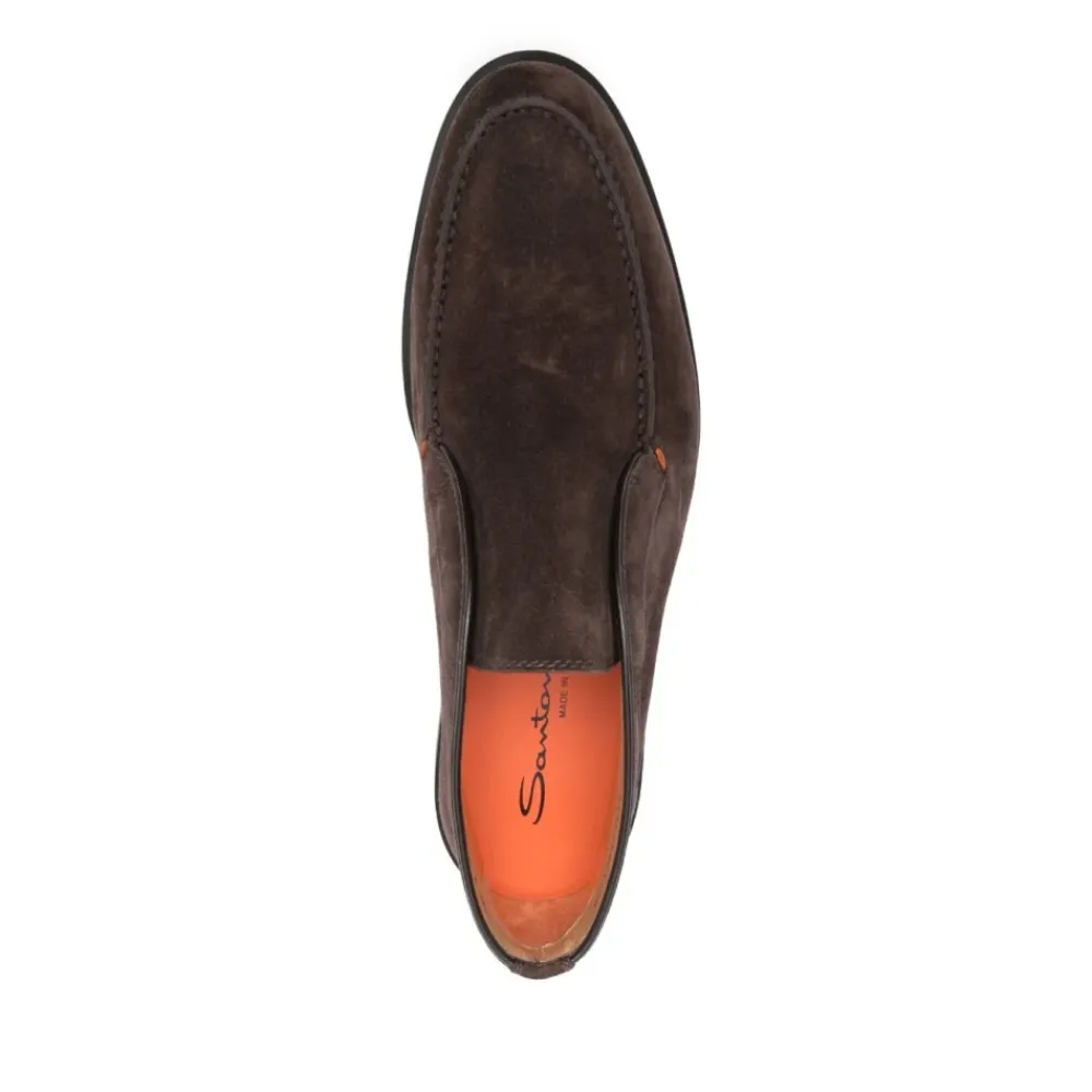Støvler<Santoni Klassiske Suede Ørkenstøvler Brun