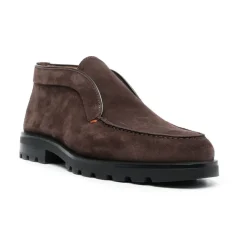 Støvler<Santoni Klassiske Suede Ørkenstøvler Brun