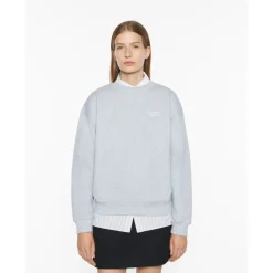 Sweatshirts<Maison Kitsuné Komfortabel Sweatshirt med Maison Kitsune Håndskrift Grå