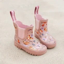 Gummistøvler^Angulus Kort Gummistøvle - Sommerfugleprint Pink