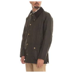 Jakker<Barbour Kort Harrington jakke med fløjl krave Grøn