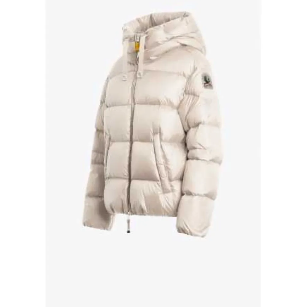Jakker<Parajumpers Kort Moonbean Hættejakke Kvinder Beige