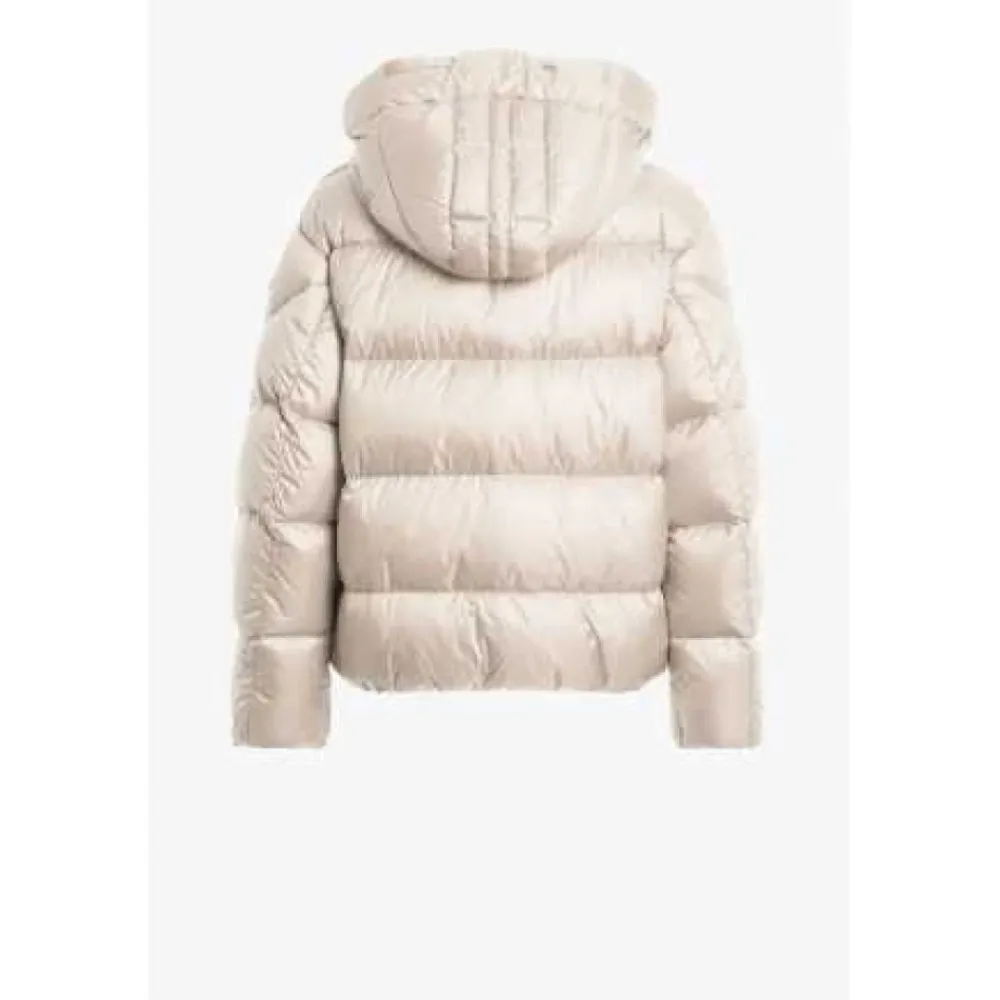 Jakker<Parajumpers Kort Moonbean Hættejakke Kvinder Beige
