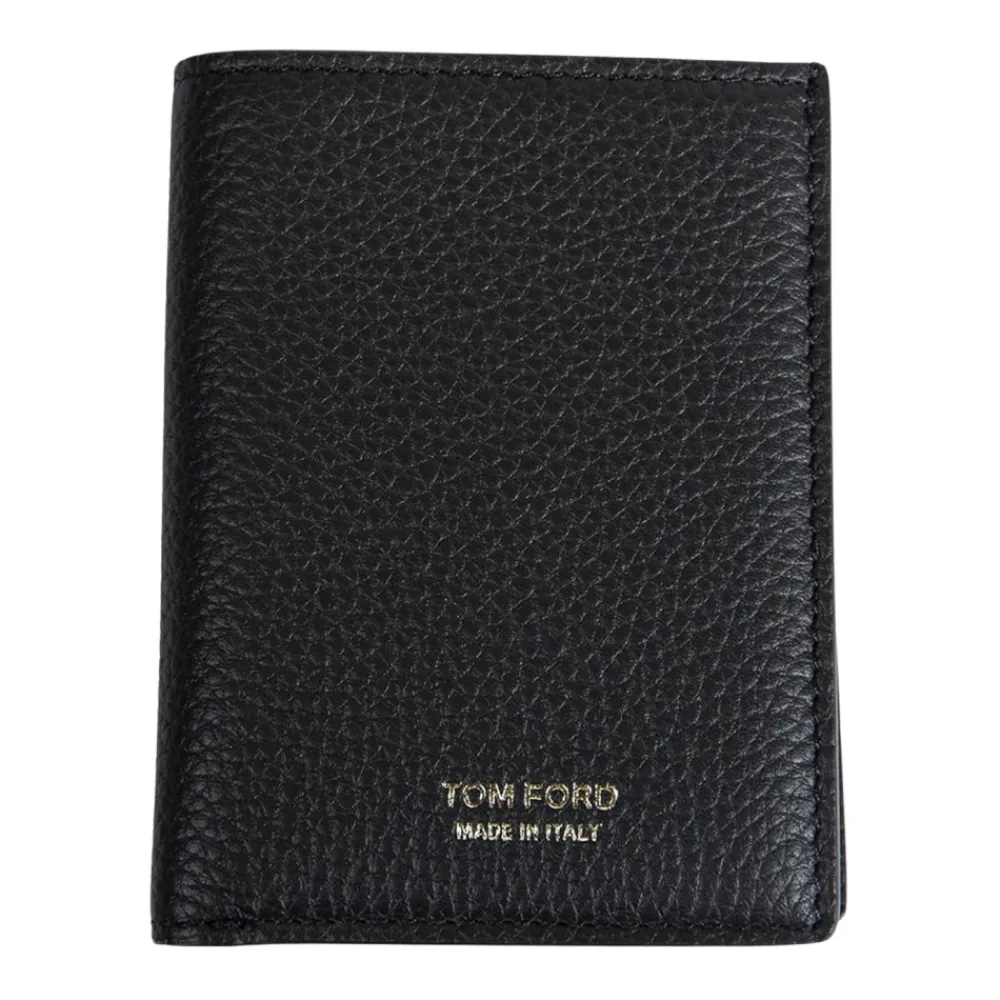 Punge & Kortholder<Tom Ford Kortholder i narvlæder Sort