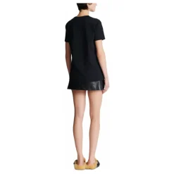 T-Shirts<Balmain Kortærmet Kædeprint T-shirt Sort