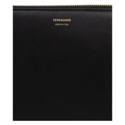 Toilettasker^Ferragamo Kosmetiktaske i læder Sort