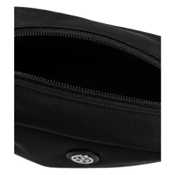 Toilettasker^Tory Burch Kosmetiktaske med logoformet applikation Sort
