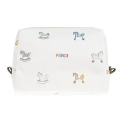 Toilettasker^Fendi Kosmetiktaske med print Hvid