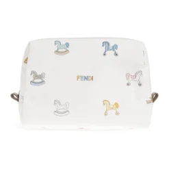 Toilettasker^Fendi Kosmetiktaske med print Hvid