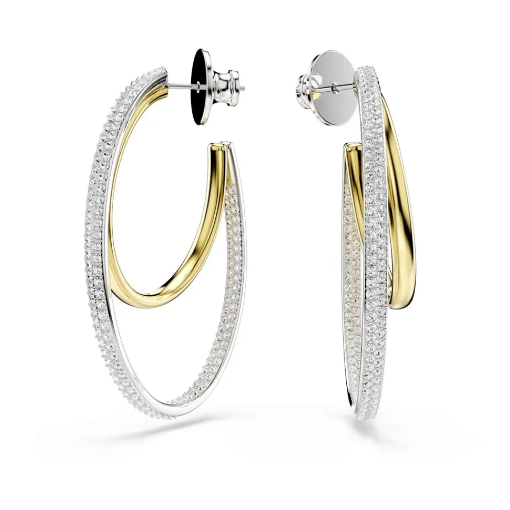 Smykker<Swarovski Krystalstuds, Multifarvet, Elegant Grå