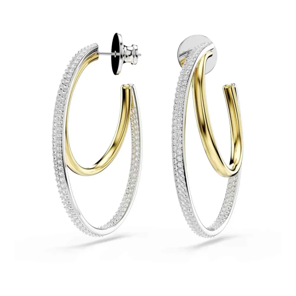 Smykker<Swarovski Krystalstuds, Multifarvet, Elegant Grå