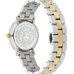 Ure<Versace Kvartsur GRECA FLOURISH VE7F00523 - Bicolor dameur med safirglas, Swiss Made Grå