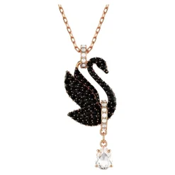 Smykker<Swarovski Kvinders Vedhæng Svane Sort Rosaguld Legering Lag SWAN 5678045 Pink