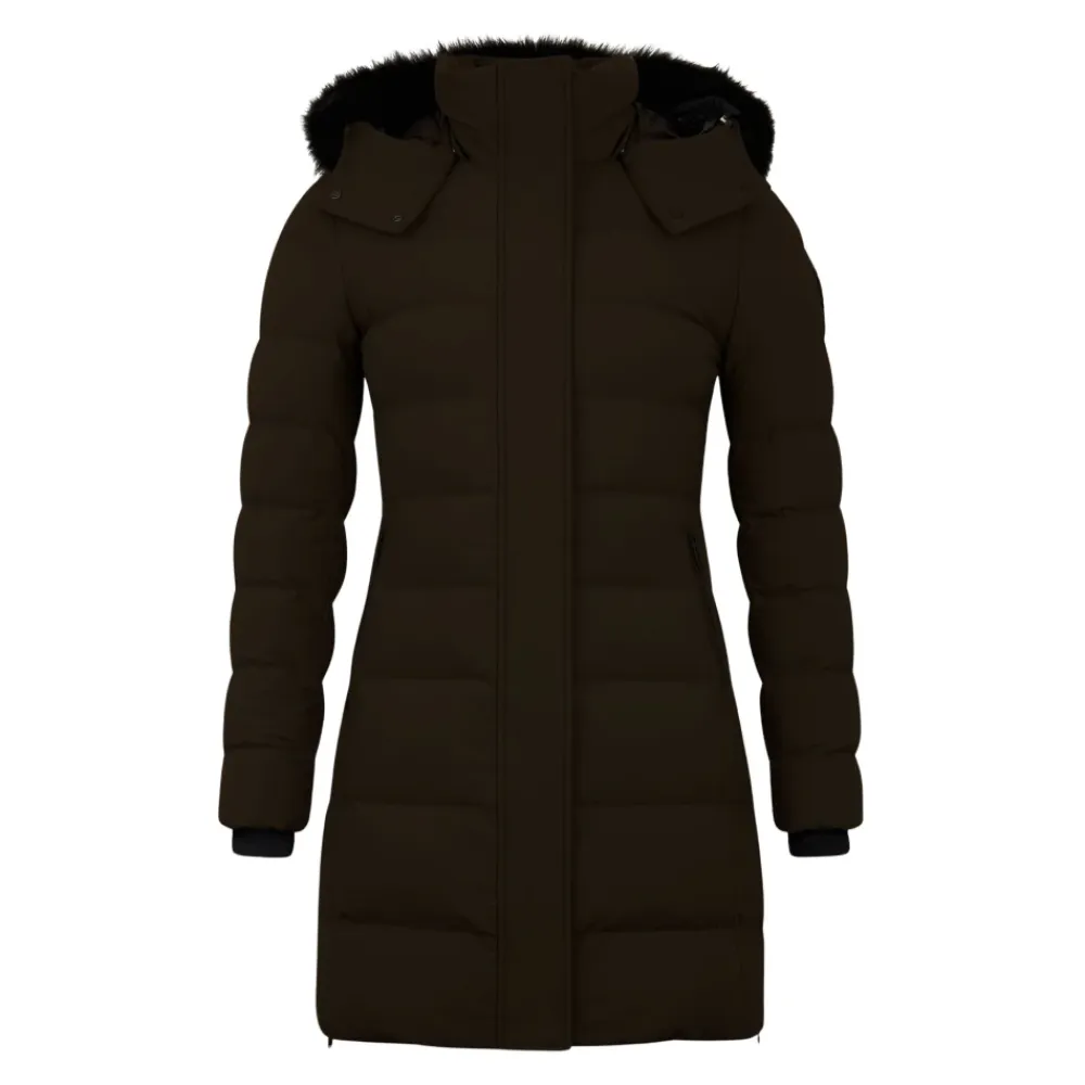 Frakker<Moose Knuckles Kvinders Watershed Parka i Espresso Brun