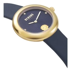 Ure<Versus Versace Léa Dameur Blå Læderrem Gul