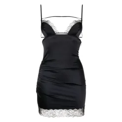 Kjoler^NENSI DOJAKA Lace-Trim Multi-Strap Mini Dress Sort