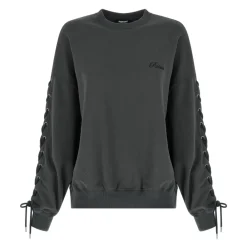 Sweatshirts^ROTATE Birger Christensen Lacing Crewneck Grå