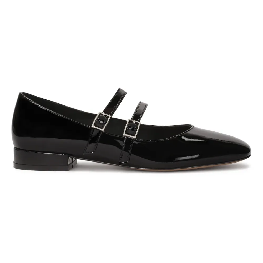 Ballerina Sko^Kazar Lakerede flade pumps af Mary Jane Sort